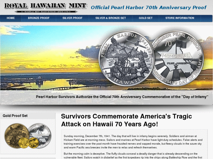 www.officialpearlharbor70thcommemorativeproofcoin.com