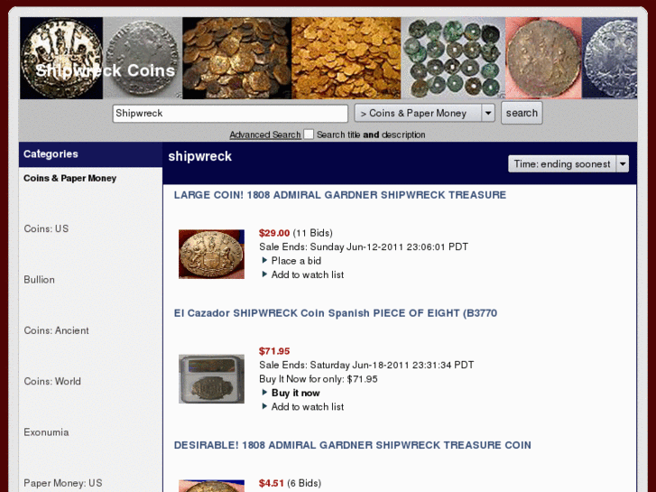 www.shipwreckcoins.us