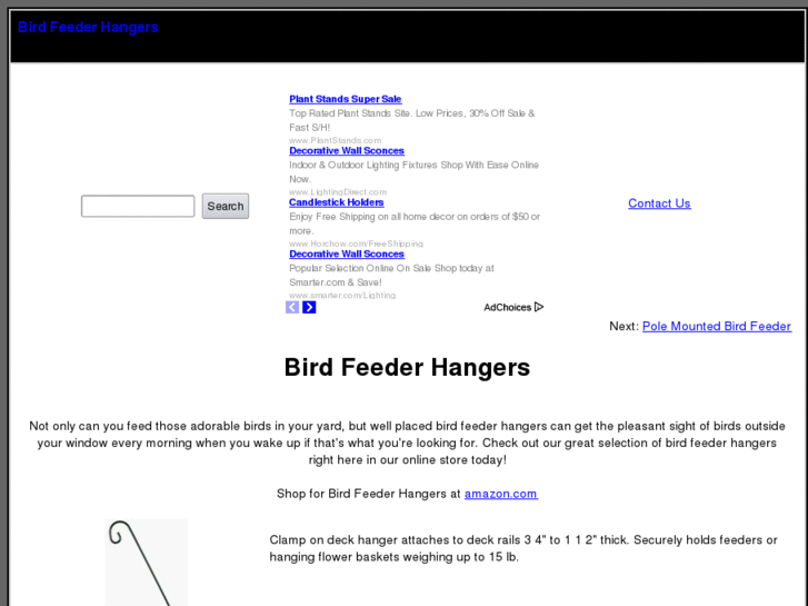 www.birdfeederhangers.com