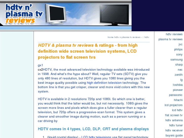 www.hdtv-n-plasma-tv-reviews.com