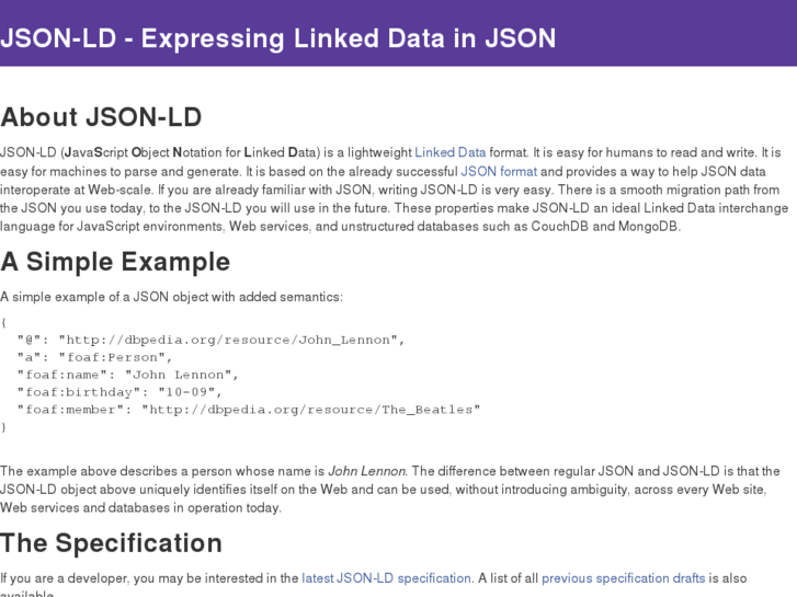 www.json-ld.org