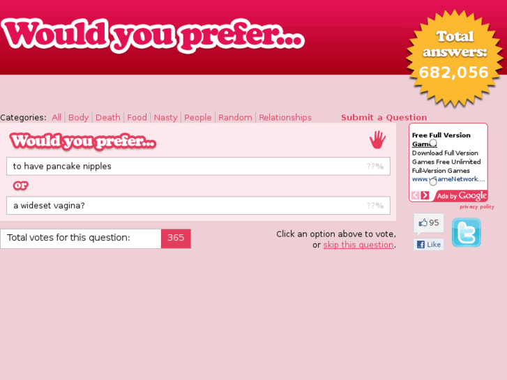 www.wouldyouprefer.co.uk