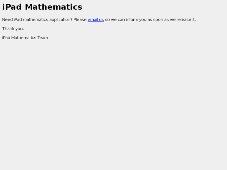 www.ipadmathematics.com