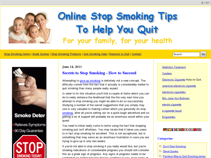 www.onlinestopsmokingtips.com