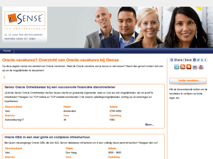 www.oracle-vacatures-isense.nl