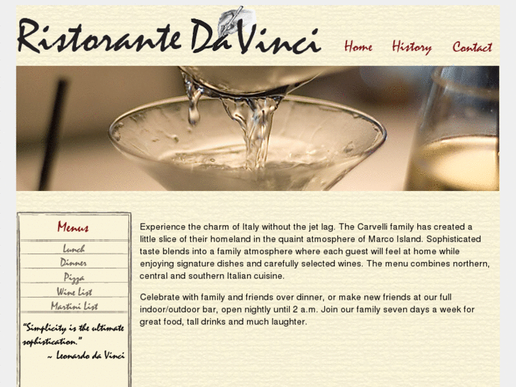 www.ristorantedavinci.com