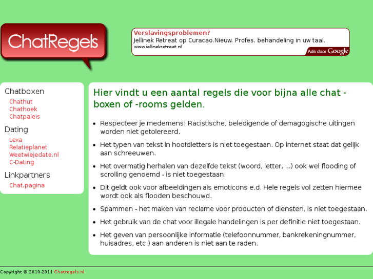 www.chatregels.nl