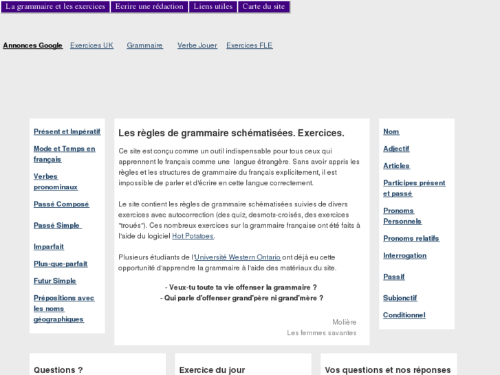 www.grammairefrancaise.org