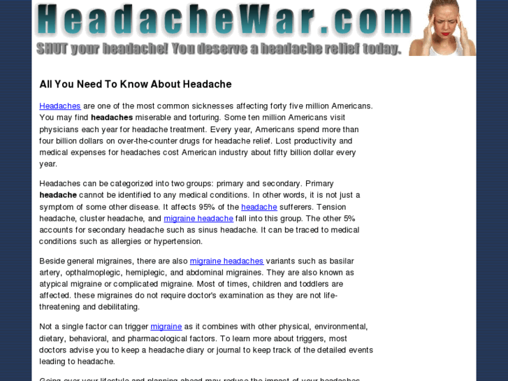 www.headachewar.com