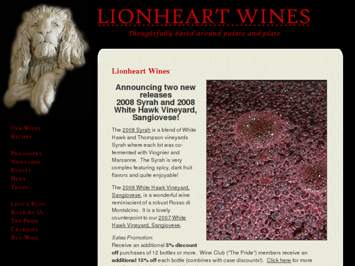 www.lionhartcellars.com