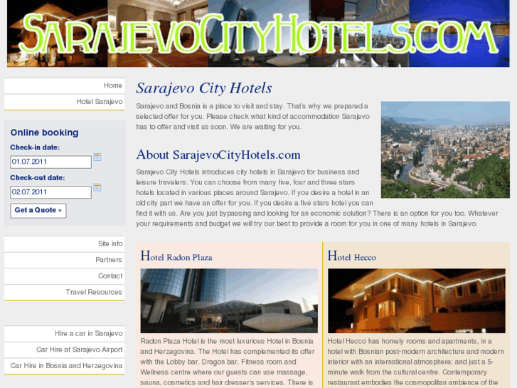 www.sarajevocityhotels.com