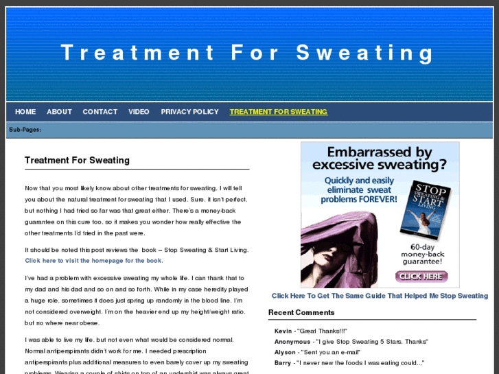 www.treatmentforsweating.org