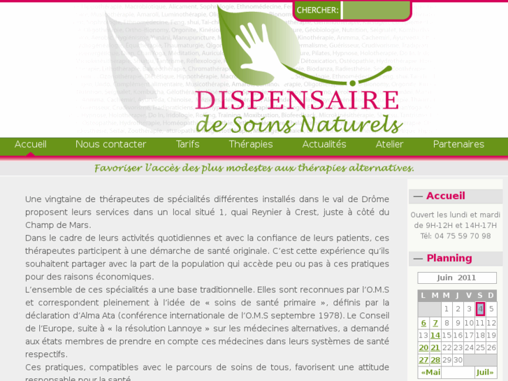 www.dispensairedesoinsnaturels.org