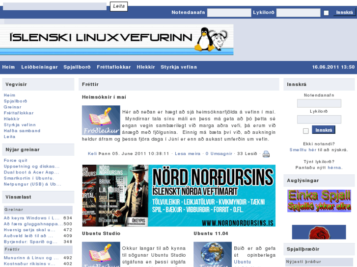 www.linuxvefurinn.is