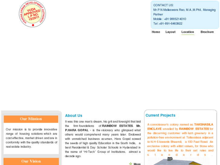 www.rainbowestatesvizag.com