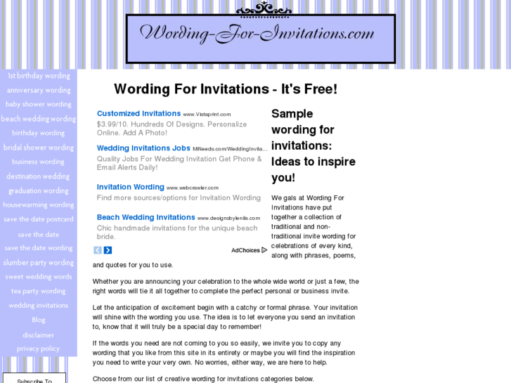 www.wording-for-invitations.com