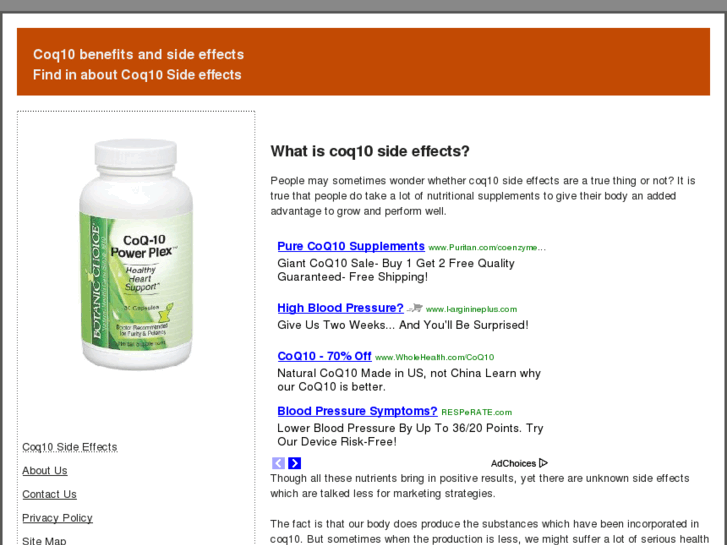 www.coq10sideeffects.net