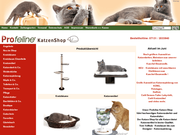 www.profeline-katzenshop.de