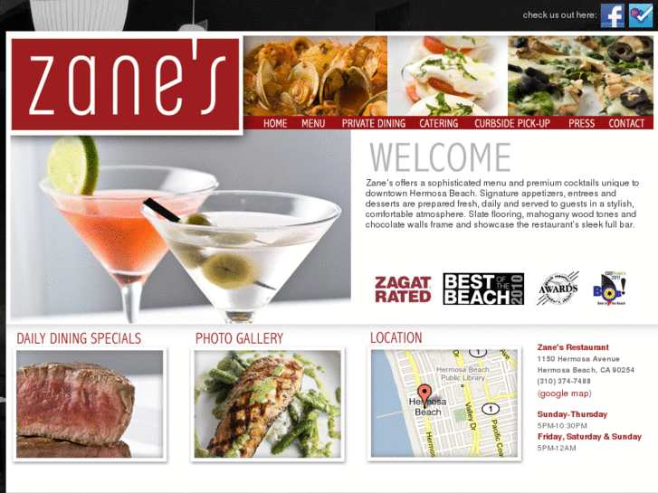 www.zanesrestaurant.com