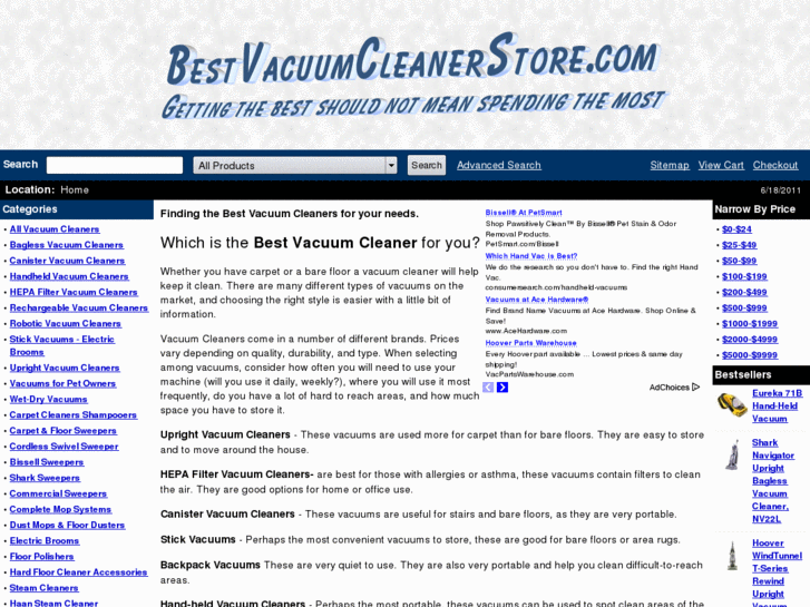 www.bestvacuumcleanerstore.com