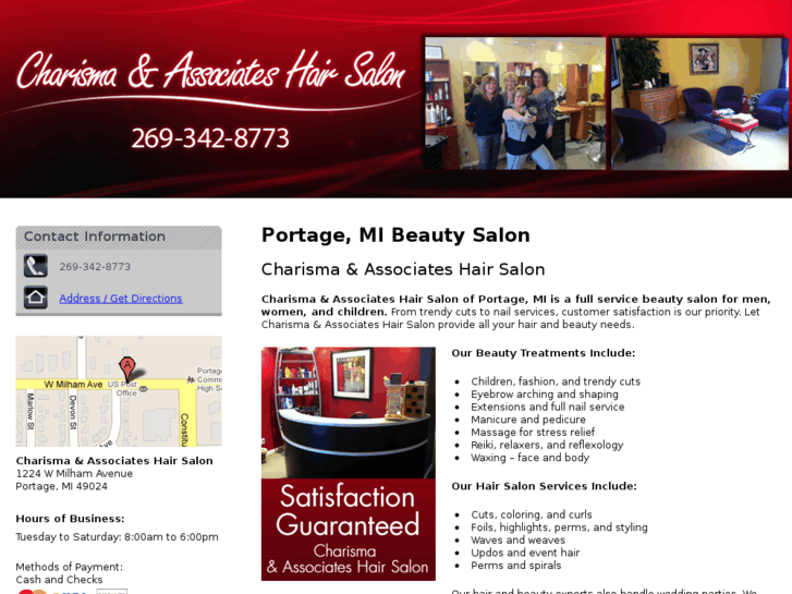 www.charismaandassociateshairsalon.com