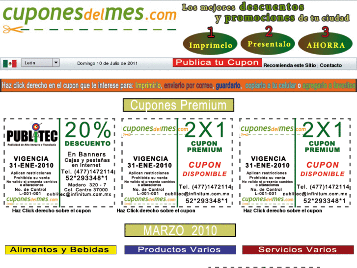 www.cuponesdelmes.com