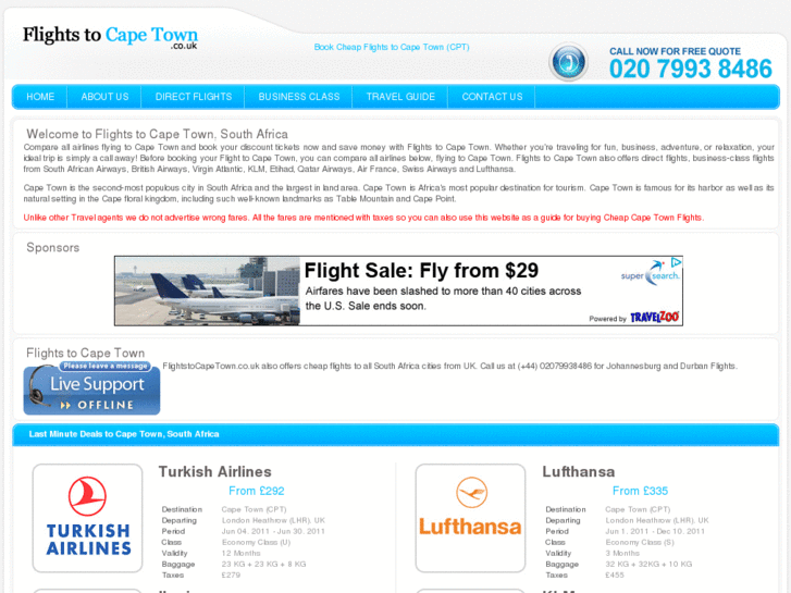 www.flightstocapetown.co.uk