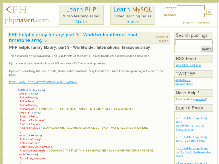 www.phphaven.com