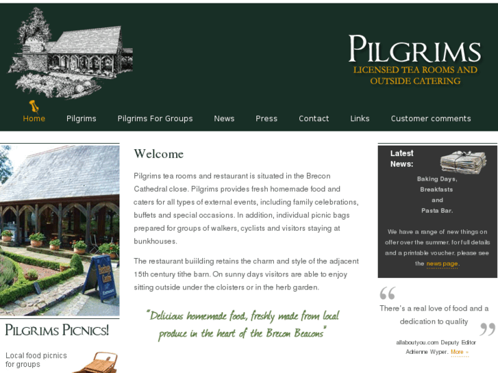 www.pilgrims-tearooms.com