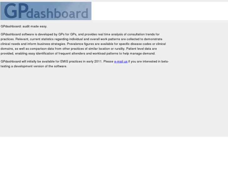 www.gpdashboard.com