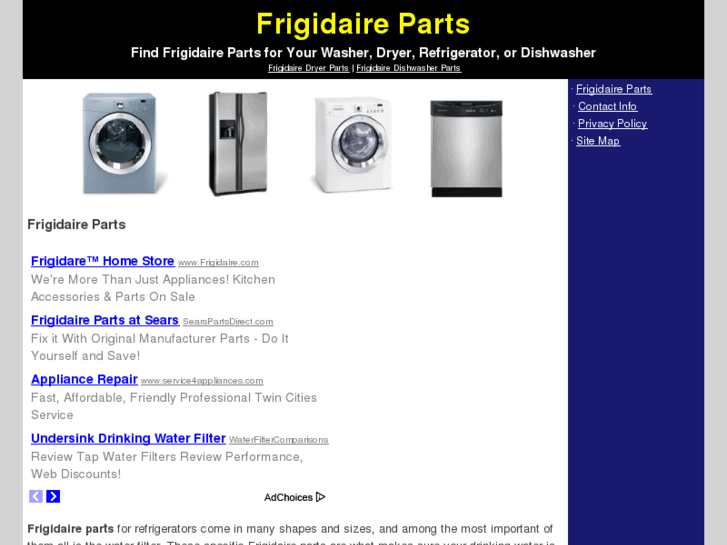 www.frigidaireparts.org