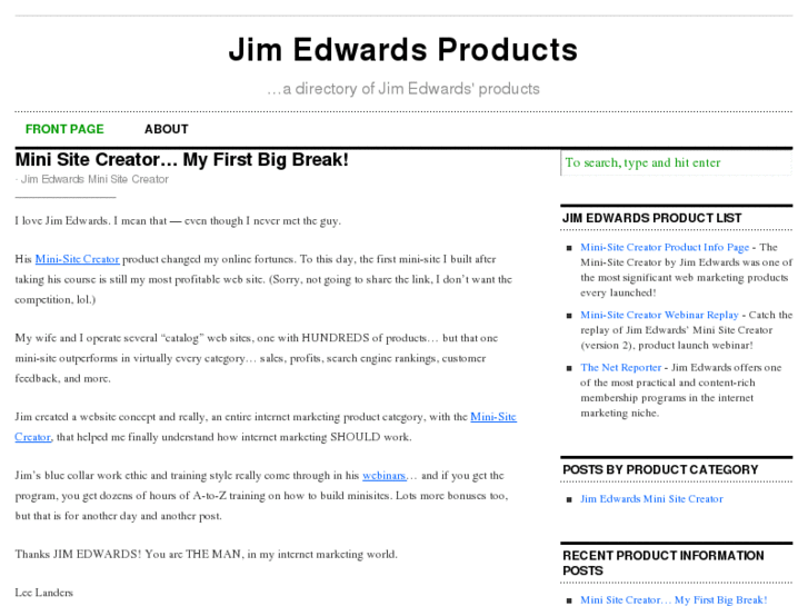 www.jimedwardsproducts.net