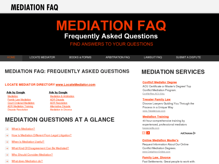 www.mediationfaq.com