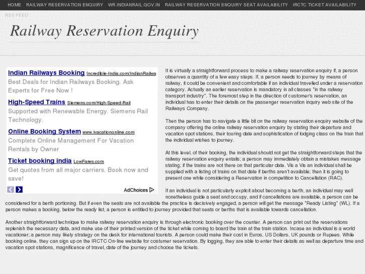 www.railwayreservationenquiry.info