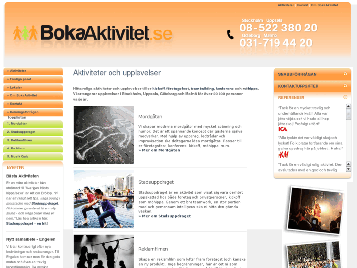 www.bokaaktivitet.com