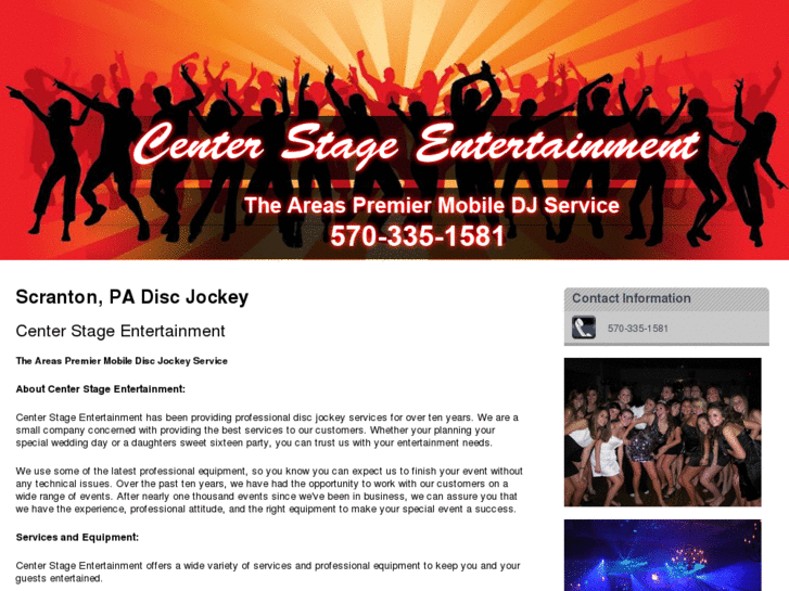 www.centerstagedjservice.com