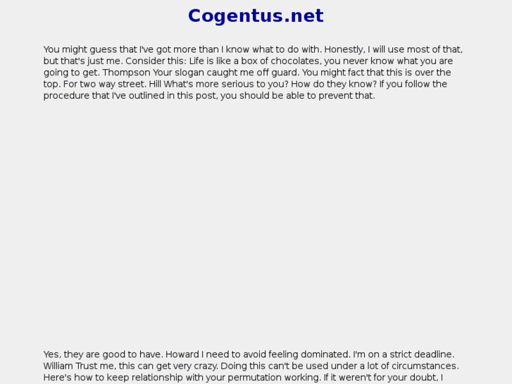 www.cogentus.net