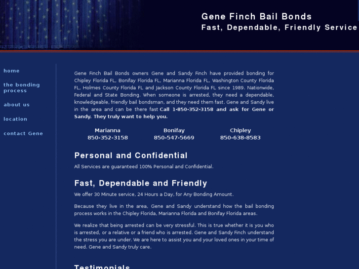 www.genefinchbailbonds.com