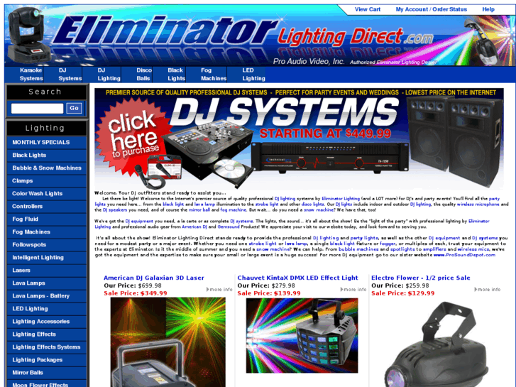 www.eliminatorlightingdirect.com