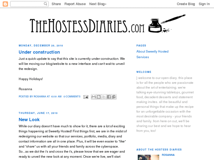 www.thehostessdiaries.com