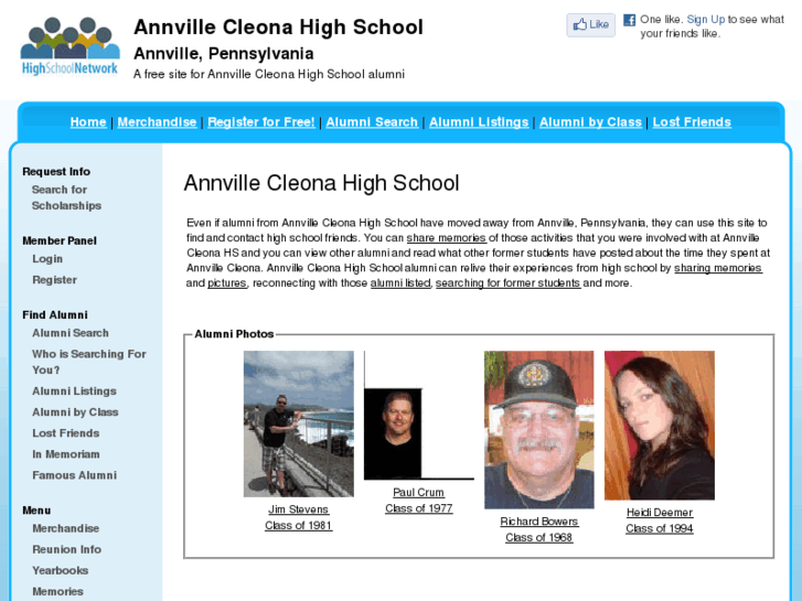 www.annvillecleonahighschool.com