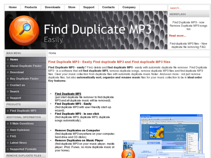 www.findduplicatemp3.com