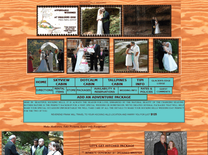 www.hockinghillsaffordableweddings.com