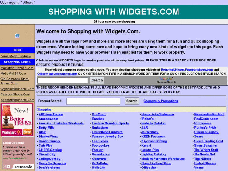 www.shoppingwithwidgets.com