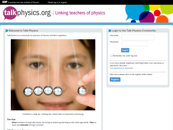 www.talkphysics.org