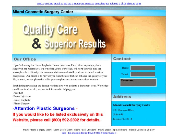 www.cosmeticsurgerymiami.net