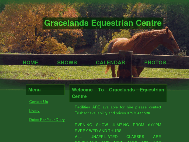 www.gracelandsequestriancentre.co.uk