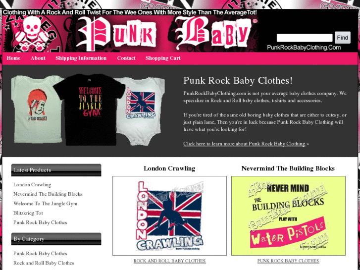 www.punkrockbabyclothing.com