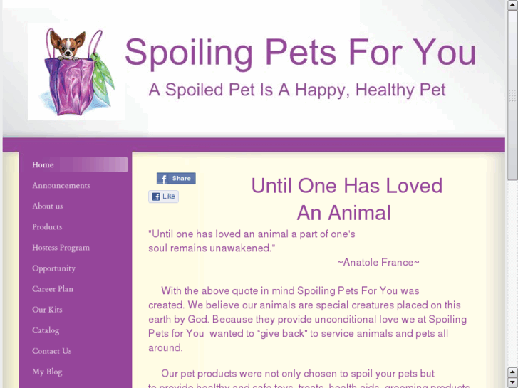 www.spoilingpetsforyou.com