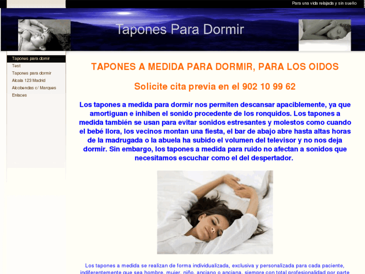 www.taponesparadormir.es